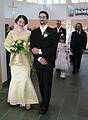 Aug 31, 2001 - Inga and Eric's wedding, Eskifjrur, Iceland.<br />Inga and Eric, followed by Atli, Dagbjrt, and Carl.