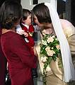 Aug 31, 2001 - Inga and Eric's wedding, Eskifjrur, Iceland.<br />Melody, Gujn and Inga.