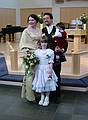 Aug 31, 2001 - Inga and Eric's wedding, Eskifjrur, Iceland.<br />Inga, Dagbjrt, Eric, and Gujn.