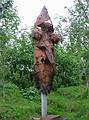 Sept 1, 2001 - A rock museum, shop, and garden at Stovarfjrur.<br />A steel sculpture in the garden.