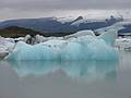 Sept 1, 2001 - At the shore of Jkulsrln (glacial river lagoon) at the foot of Breiamerkurjkull (a part of Vatnajkull).