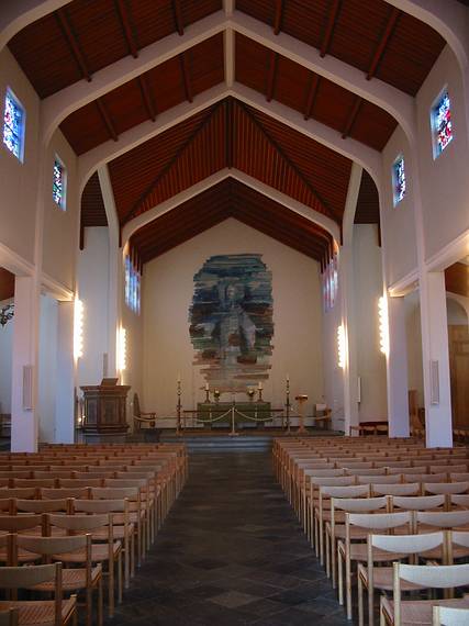 Sept 2, 2001 - Church at Sklholt, Iceland.