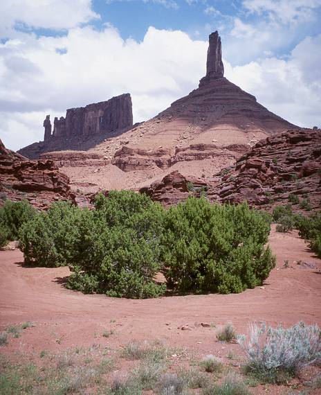 May 13, 2001 - Castle Valley Road off scenic highway Utah-128.<br />Castleton Tower.