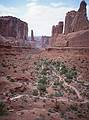 May 13, 2001 - Arches National Park, Utah.<br />Park Avenue in the evening.