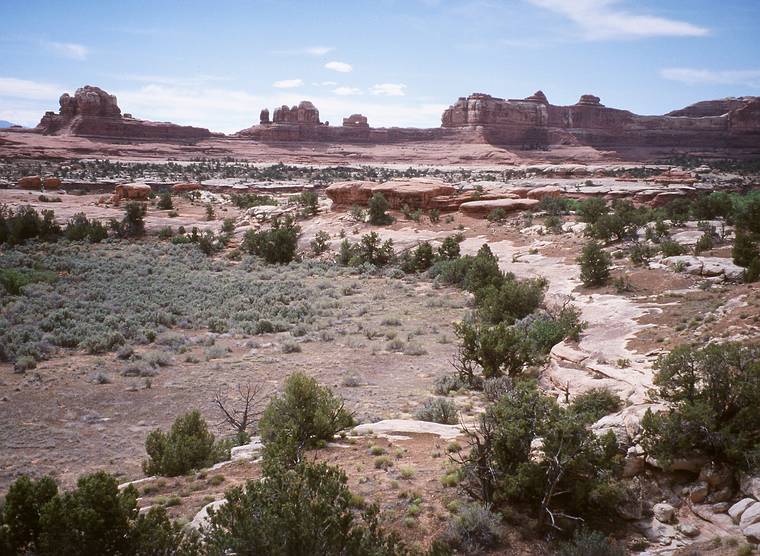 May 15, 2001 - The Needles District of Canyonlands National Park, Utah<br />Wooden Shoe from overlook.