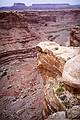 May 15, 2001 - The Needles District of Canyonlands National Park, Utah<br />Rock jutting out into Big Spring Canyon at Viewpoint #4 along Slickrock Trail.
