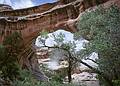 May 16, 2001 - Natural Bridges National Monument, Utah.<br />Sipapu Bridge and flash from another camera.