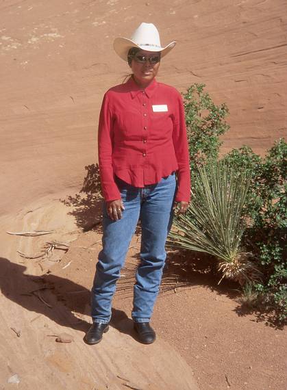 May 17, 2001 - Full day tour of Mystery Valley and Monument Valley, Utah/Arizona.<br />Our guide for the day.