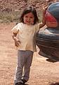May 17, 2001 - Full day tour of Mystery Valley and Monument Valley, Utah/Arizona.<br />Navajo child.