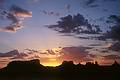 May 18, 2001 - Monument Valley, Arizona/Utah.<br />Sunrise at Monument Valley from our balcony at Goulding's Lodge