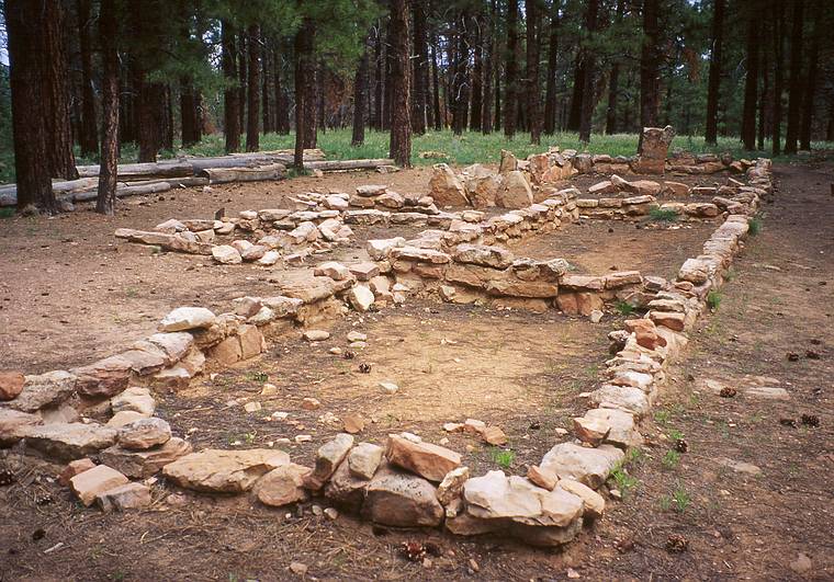 May 19, 2001 - North Rim of the Grand Canyon, Arizona.<br />Indian ruins (Walhalla Ruins).
