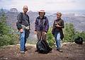 May 19, 2001 - North Rim of the Grand Canyon, Arizona.<br />Ronnie, Joyce, and Baiba at the end of Cape Final Trail.