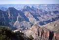 May 20, 2001 - Bright Angel Point, North Rim of the Grand Canyon National Park, Arizona.<br />Deva, Brahma, and Zoroaster Temples in early morning light (and shadows).