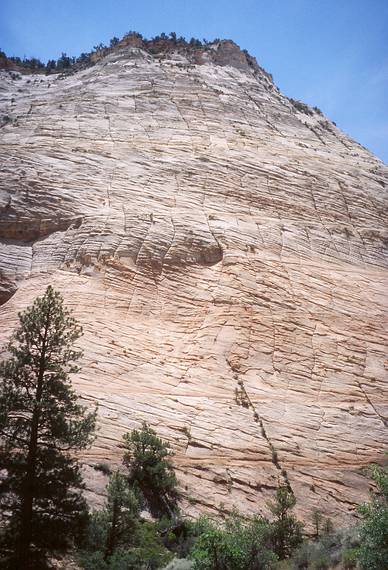 May 20, 2001 - Entrance road (UT-9) from the east to Zion National Park, Utah.