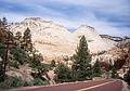 May 20, 2001 - Entrance road (UT-9) from the east to Zion National Park, Utah.