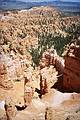 May 22, 2001 - Bryce Canyon National Park, Utah.<br />Hike along Navajo Loop Trail and Queens Garden Trail.<br />Overlooking the left side of Bryce Canyon proper from Sunset Overlook.