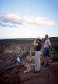 May 24, 2001 - Sunset Point, Capitol Reef National Park, Utah.<br />Baiba, Joyce, Ronnie (and a photographer and his dog) looking at the sunset.