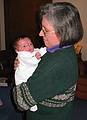 Jan 6, 2002 - At Marie's in Lawrence, Massachusetts.<br />Joyce and grand daughter Miranda (11 days old).