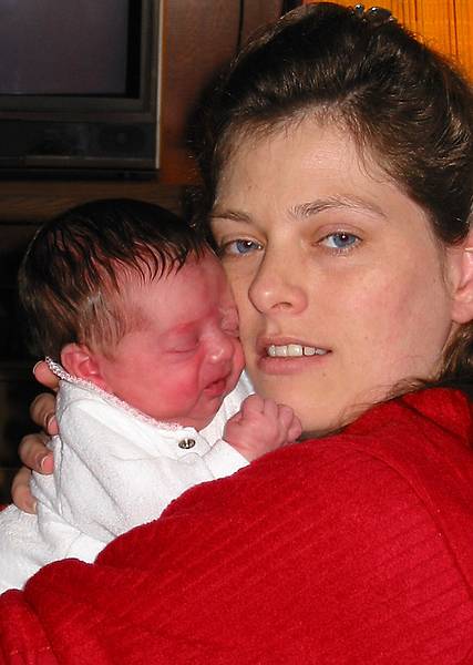 Jan 6, 2002 - At Marie's in Lawrence, Massachusetts.<br />Miranda (11 days old) and her mother Holly.