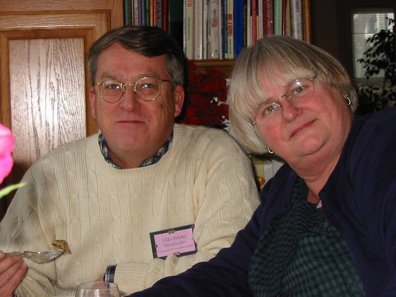 Jan 20, 2002 - At Paul and Norma's in Tewksbury, Massachusetts.<br />Marie's 80th birthday party.<br />Uldis and Edite.