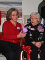 Jan 20, 2002 - At Paul and Norma's in Tewksbury, Massachusetts.<br />Marie's 80th birthday party.<br />Joyce doling out Marie's presents.