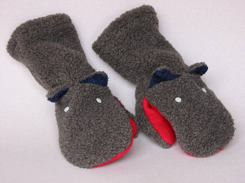 Jan 31, 2002 - Merrimac, Massachusetts.<br />Melmo mittens made by Melody.