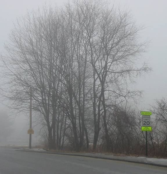 Feb 21, 2002 - Merrimac, Massachusetts.<br />Church Street next to Sweetsir School.