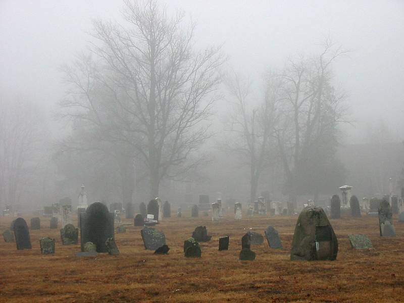 Feb 21, 2002 - Merrimac, Massachusetts.<br />Cemetery on Church Street.