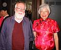 March 3, 2002 - Memorial Hall Library, Andover, Massachusetts.<br />Egils and Hsiu-Li (a Bell Labs colleague).