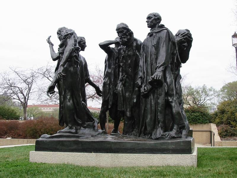 March 19, 2002 - Smithsonian's Hirshhorn Museum,  Washington, DC.<br />Rodin's "The Burghers of Calais".