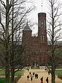 March 19, 2002 -  Washington, DC.<br />The front of the old Smithsonian Museum building<br />from the steps of the Museum of Natural History.