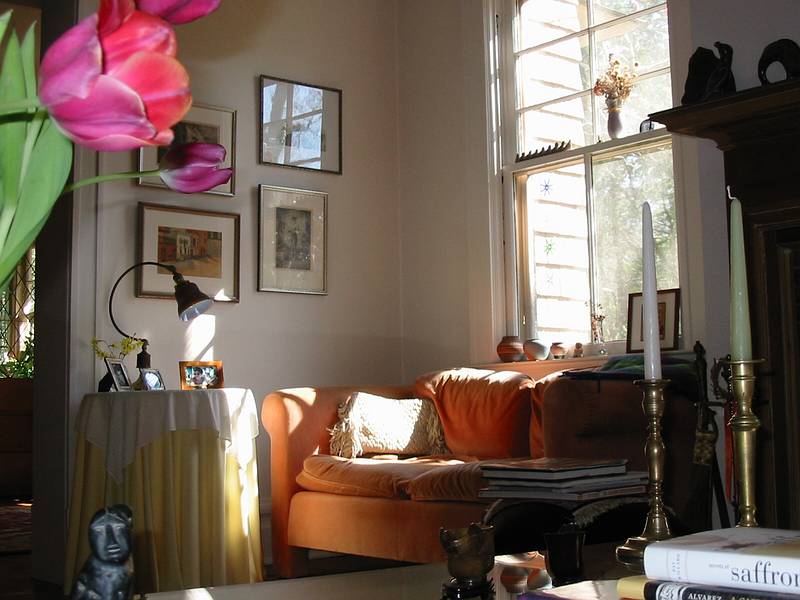 March 21, 2002 - At Baiba and Ronnie's in Baltimore, Maryland.<br />Living room.