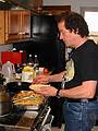 March 31, 2002 - Easter dinner at Paul and Norma's in Tewksbury, Massachusetts.<br />Paul, the chef.