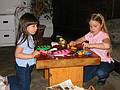 March 31, 2002 - Easter dinner at Paul and Norma's in Tewksbury, Massachusetts.<br />Arianna and Marissa.