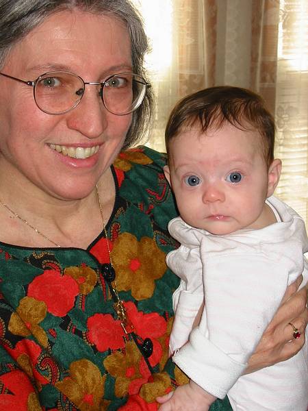 April 7, 2002 - At Marie's in Lawrence, Massachusetts.<br />Joyce and Miranda.