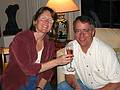 April 15, 2002 - At the Spellmans in West Newbury, Massachusetts.<br />Carol and Dave Ireland. Dave and Peter row on the Merrimack River<br />and I have known Dave at Bell Labs for many years.