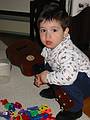 April 25, 2002 - Merrimac, Massachusetts.<br />Gujon in the living room.