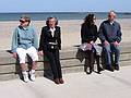 May 5, 2002 - Along Revere Beach Boulevard, Revere, Massachusetts.<br />Ronnie's 65th birthday celebration.<br />Jackie, Joyce, Ilana, and Ronnie.