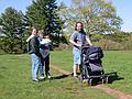 May 11, 2002 - Maudslay State Park, Newburyport, MA.<br />Holly, Joyce with Miranda, and Carl.
