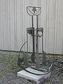 May 15, 2002 -  Ogunquit Arts Collaborative Gallery, Ogunquit, Maine.<br />Joyce's steel sculpture: Cycle.