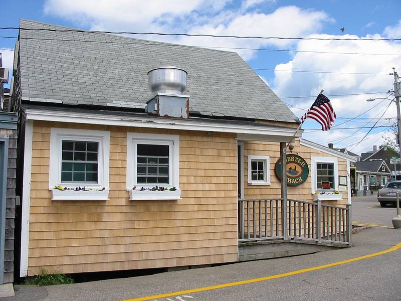 May 15, 2002 -  Ogunquit, Maine.<br />The Lobster Shack Restaurant at Perkins Cove.