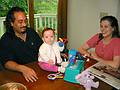 May 26, 2002 - 19 Woodland Street, MA.<br />Carl, Miranda, and Holly.