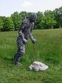 June 2, 2002 - Maudslay State Park, Newburyport, Massachusetts.<br />Outdoor sculpture exhibit picture taking (for the catalog) day.<br />Michael Updike's "Mussel Man".