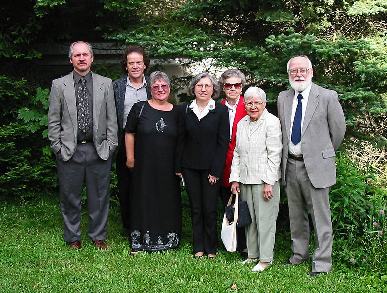 June 10, 2002 - Tewksbury, Massachusetts.<br />Tom, Paul, Norma, Joyce, Henrietta, Marie, and Egils<br />before departing for Uncle Arthur's funeral.