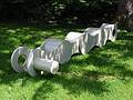 June 17, 2002 - Moses-Kent House Museum, Exeter, New Hampshire.<br />Outdoor sculpture exhibit.