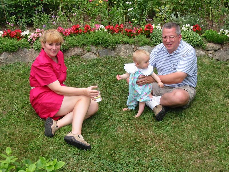 July 27, 2002 - Manchester by the Sea, Massachusetts.<br />Ivete, 3rd daughter Diana, and Vilnis.