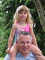 July 27, 2002 - Manchester by the Sea, Massachusetts.<br />Oldest daughter Larisa and Vilnis.