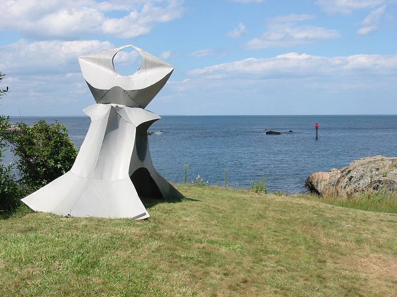 July 29, 2002 - Ogunqit American Art Museum, Ogunquit, Maine.<br />View from the back of the museum.