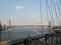 July 4, 2002 - New York, New York.<br />The Manhattan Bridge as seen from the Brooklyn Bridge.