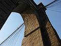 July 4, 2002 - New York, New York.<br />The Brooklyn side support tower of the Brooklyn Bridge.
